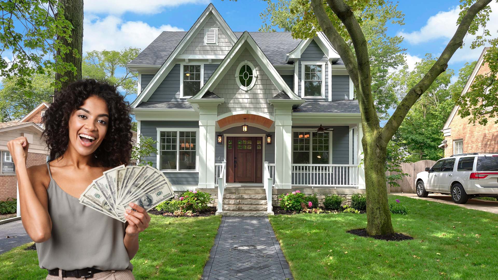 Person Celebrating Closing Their Refinance