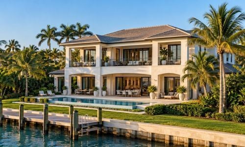 Florida home on the intercoastal