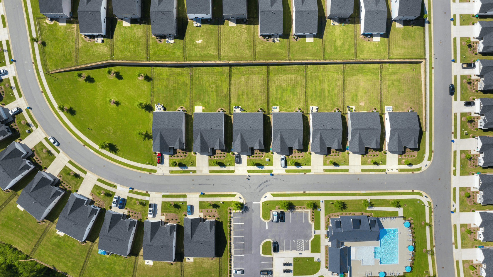 Dozens of nearly identical homes being built in a new development