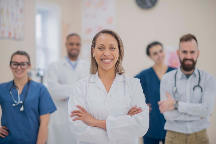 Physicians using a physician mortgage to buy a house